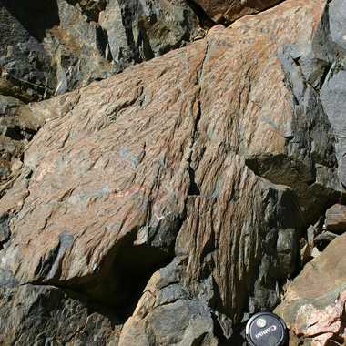 Shatter cones in the Santa Fe impact structure.