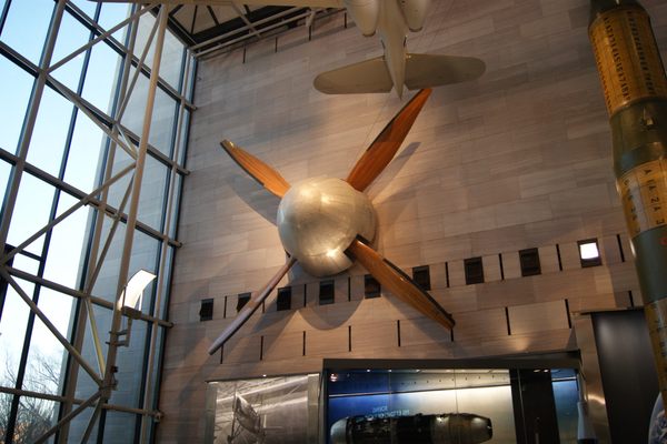 The propeller can currently be found in the Air and Space Museum.