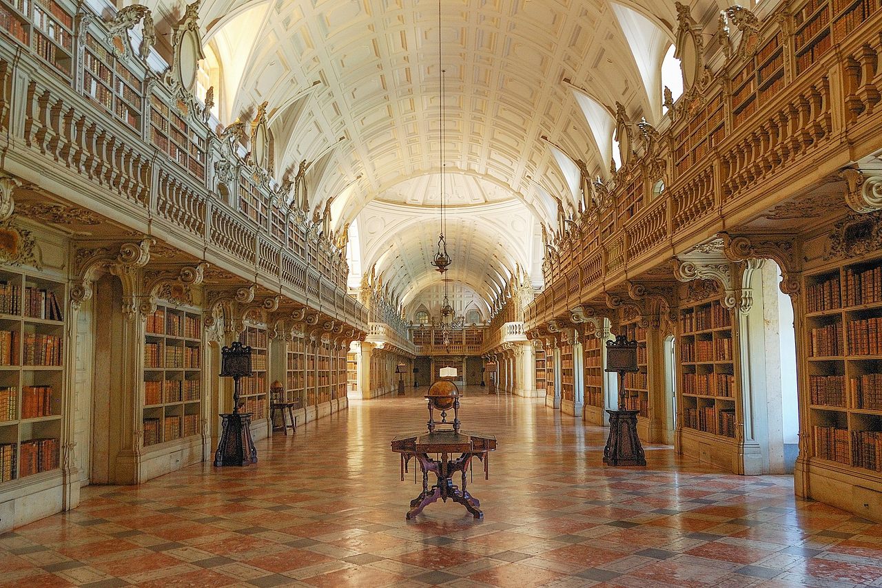 Mafra Palace Library is home to a colony of itty-bitty bats that keep its many historic volumes safe from pests. 