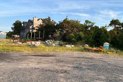 What’s left of the house.