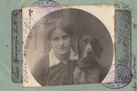 A close-up on a passport from the German Empire.