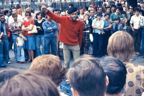 Orator at Speakers' Corner at 1974