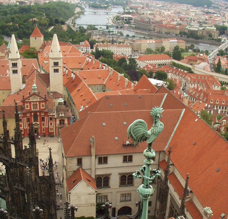 You wouldn't wanna be defenestrated from Prague Castle.