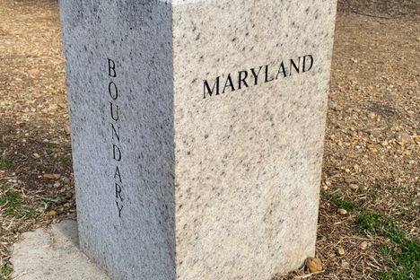 Maryland border marker