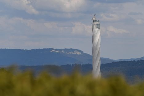 The world's tallest elevator test tower.