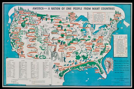 "America—A Nation of One People From Many Countries," by Emma Bourne published in 1940 by the Council Against Intolerance in America.