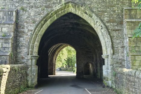 The passage through the gatehouse looking east.