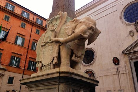 Obelisk at the Piazza della Minerva.
