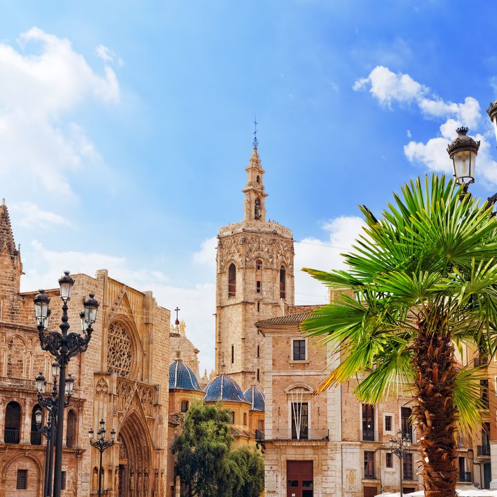 Square of Saint Mary's and Valencia Cathedral Temple