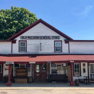 The Old Mission General Store on a sunny day.