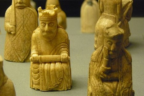 Some of the Lewis Chessmen.
