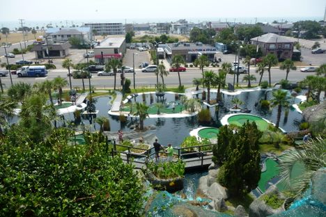 The property is large, with not one but two mini golf courses. 