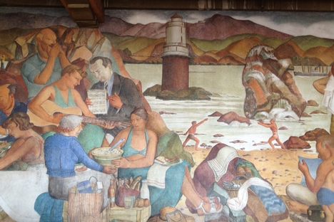 Beach Chalet WPA Murals 