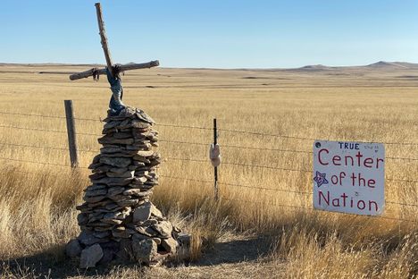 Roadside "shrine", to help identify the location