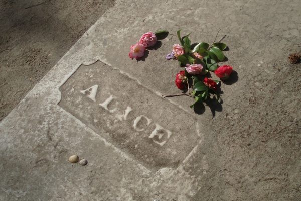 Alice's grave at All Saint's Church.