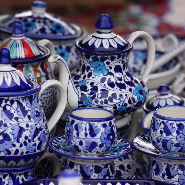 Pakistan blue pottery.