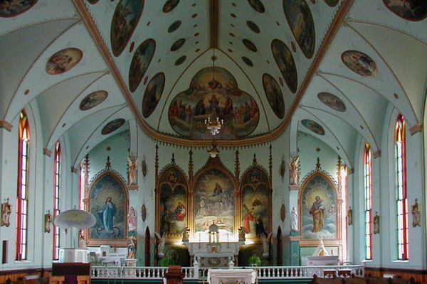 The nave of St. Ignatius Mission Church.