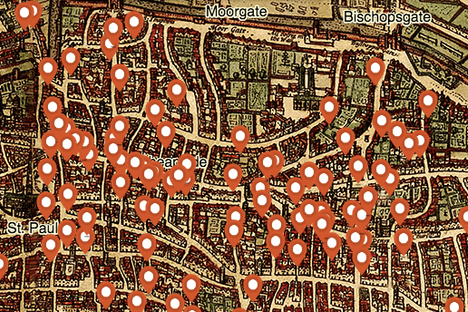 A glimpse of the Medieval Murder Map.