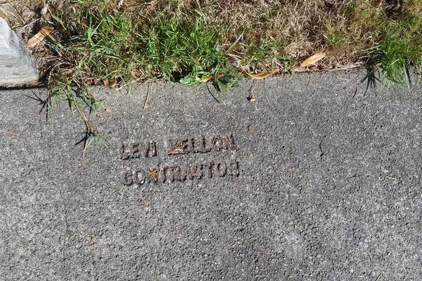 Undated Sidewalk Stamp