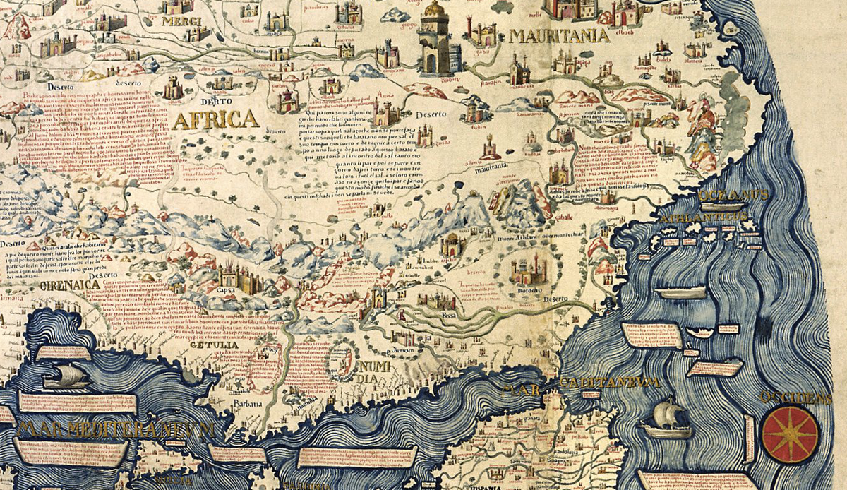 Fra Mauro's depiction of Africa.