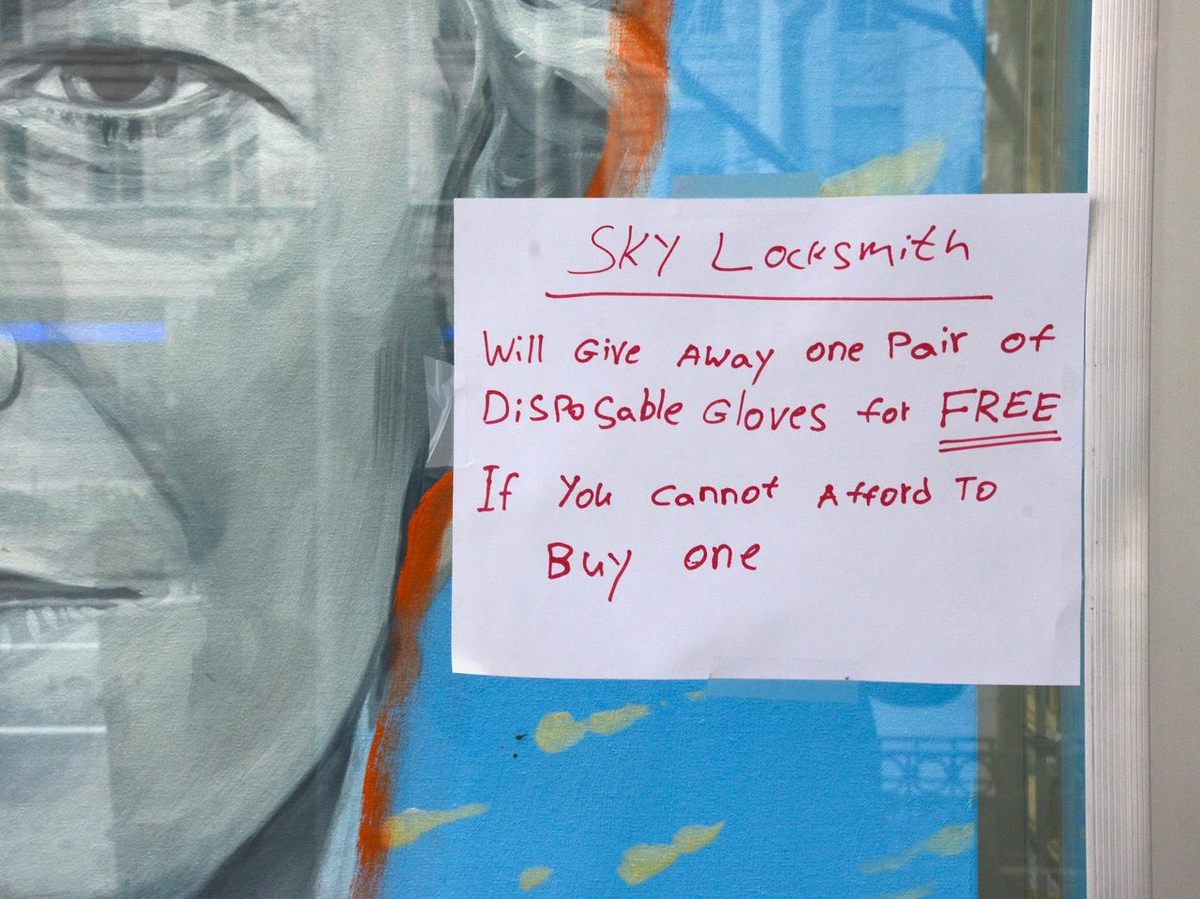 Many museums are collecting digital images of handwritten signs outside businesses. The New-York Historical Society is in the process of acquiring this one.