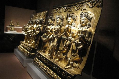 Some of the ancient art at the museum.