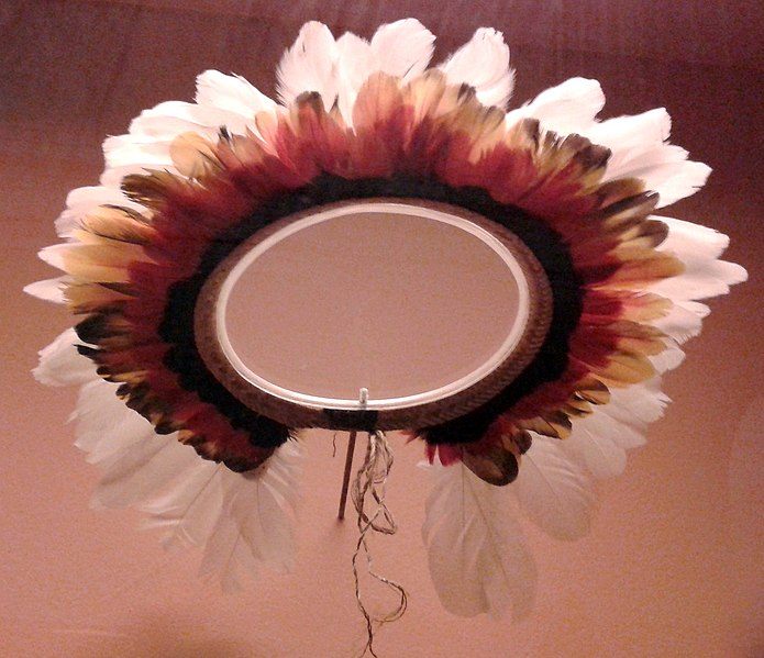A radial crown made by Rikbaktsa people.