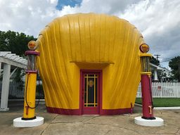 The Last Shell Oil Clamshell Station.
