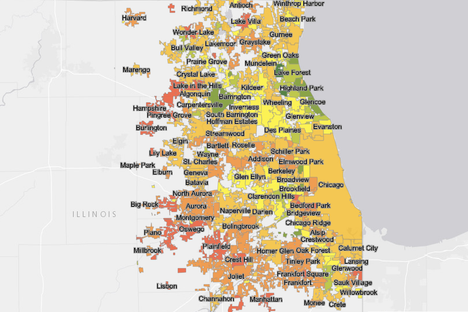 A screenshot of the tree canopy map.