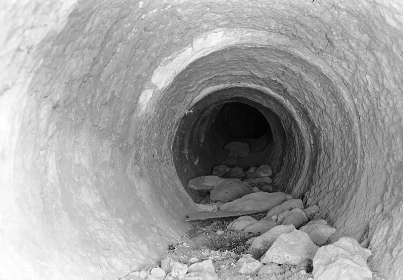 A Roman aqueduct in Israel.