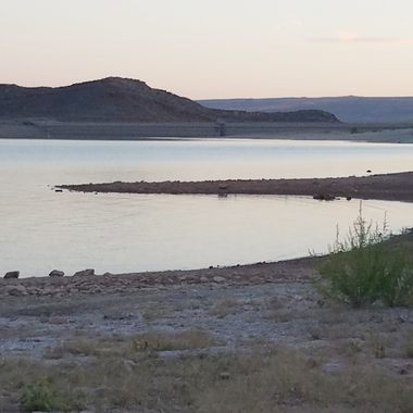 View of the back of the secondary dike as it exists today.