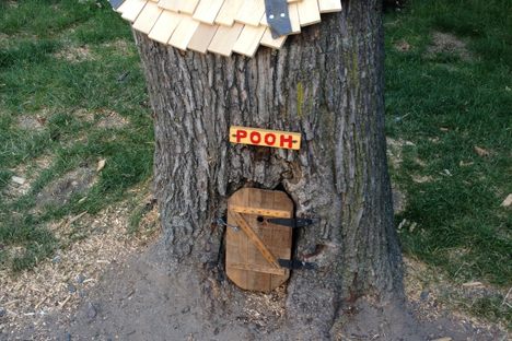 Pooh's house before the door was stolen