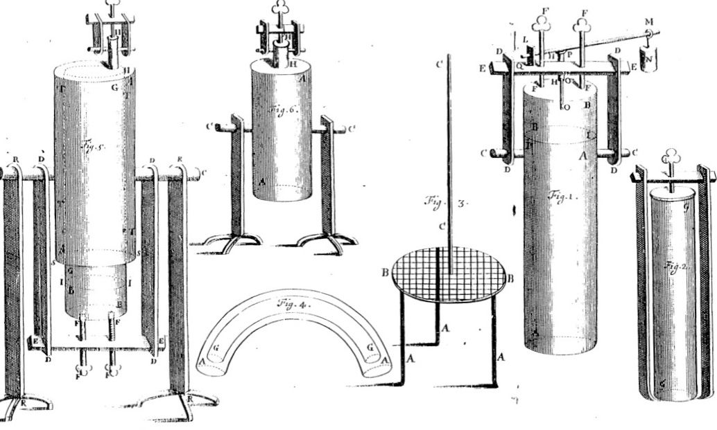 An illustration taken from 'A New Digester or Engine for Softening Bones,' from 1681.