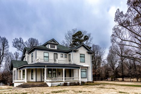 The Pfeiffer Home. The Hemingway's bedroom is the upper left one in front.