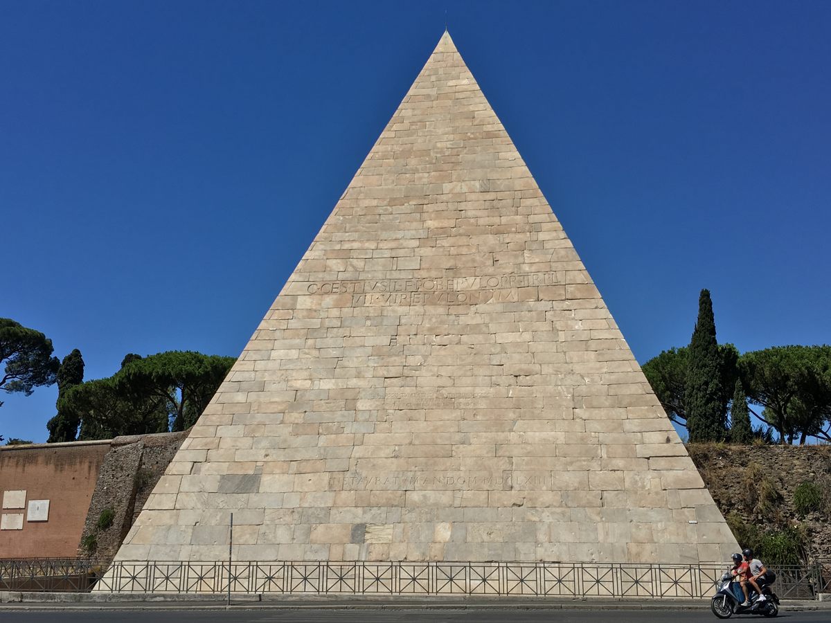 Pyramid of Cestius – Rome, Italy - Atlas Obscura