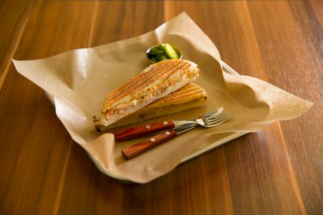 A Tampa Cuban sandwich pictured at the Tampa Sandwich Bar in Seoul, South Korea.
