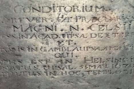 Grave of Anders Celsius.