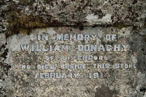 William Donaghy’s memorial inscription.