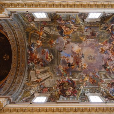 The entire ceiling