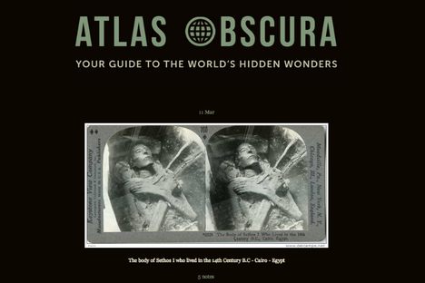Atlas Obscura is on Tumblr!