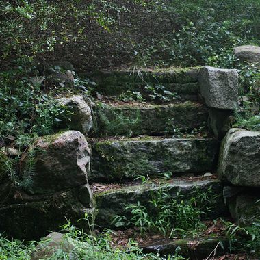 Old steps left over from the town.