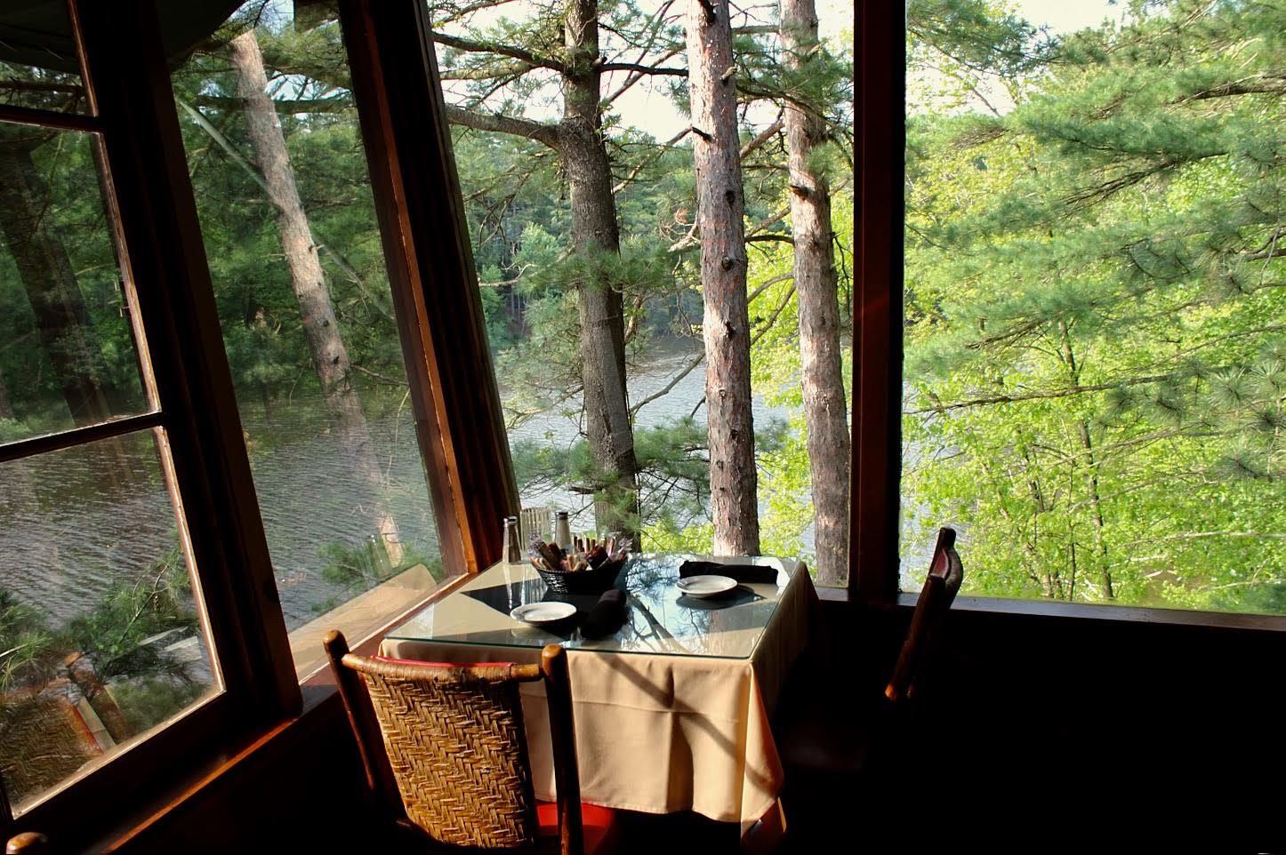 The corner table at Ishnala, in Wisconsin Dells, is a popular spot for proposals.