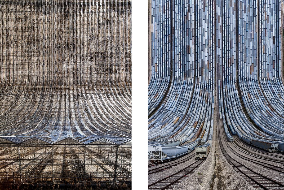 Left: <em>Abandoned Greenhouse</em>; Right: <em>Yard</em>