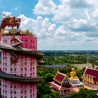 The Buddhist temple Wat Samphran (Dragon Temple).