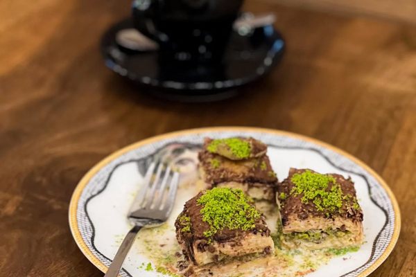Order a coffee to accompany your order of sweets.