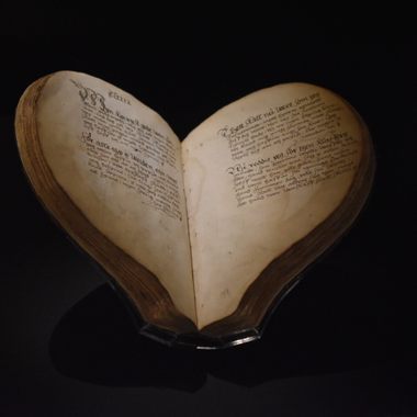The “Heart Book” is a collection of Danish folk songs, c. 1550s.