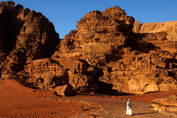 Wadi Rum in southern Jordan.