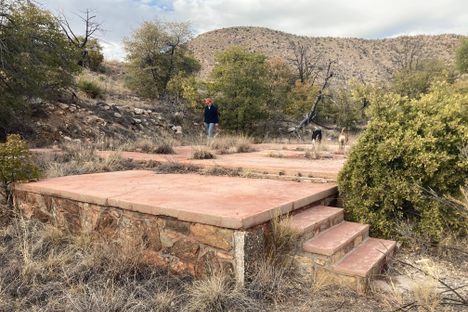 Foundations at the camp.