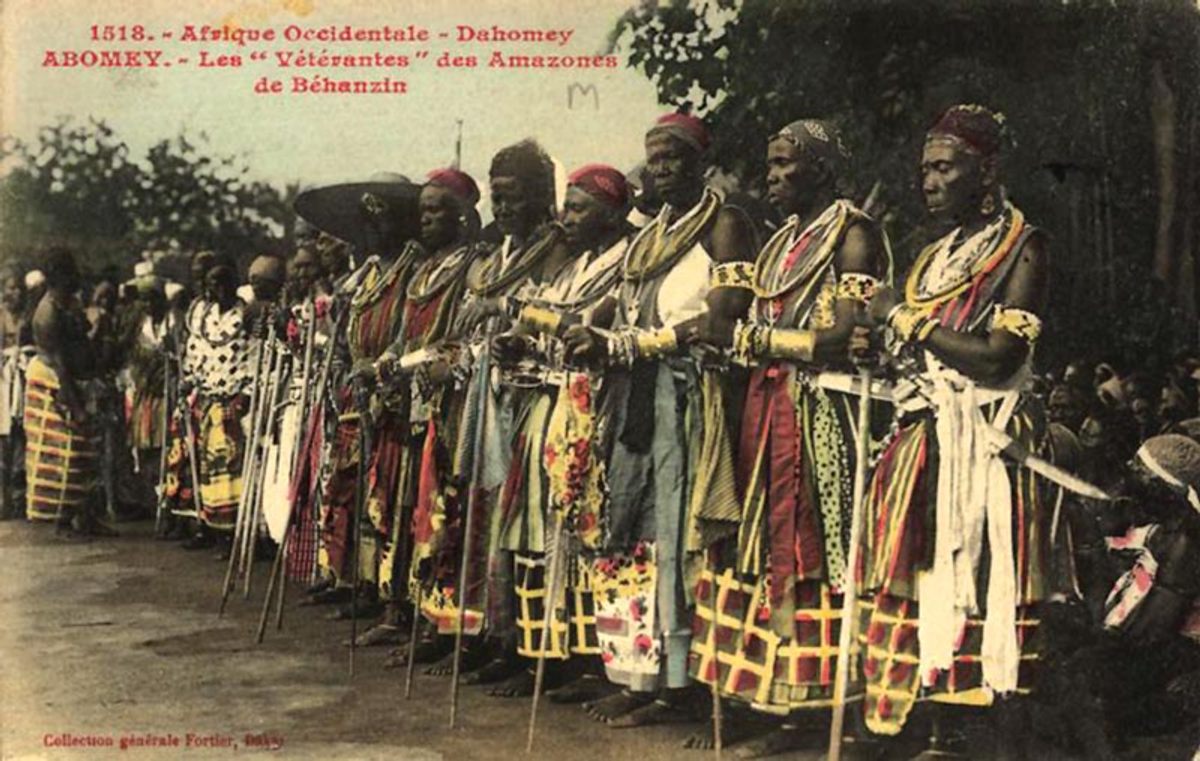 Some of the last women warriors of the Dahomey Kingdom were photographed in 1908.