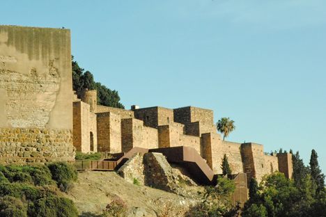 The Alcazaba, seen from Calle Mundo Nuevo. 
